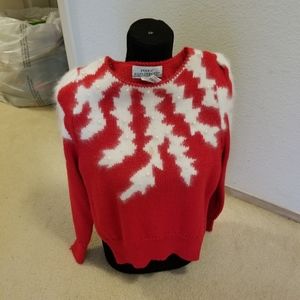Angora cheery wool sweater